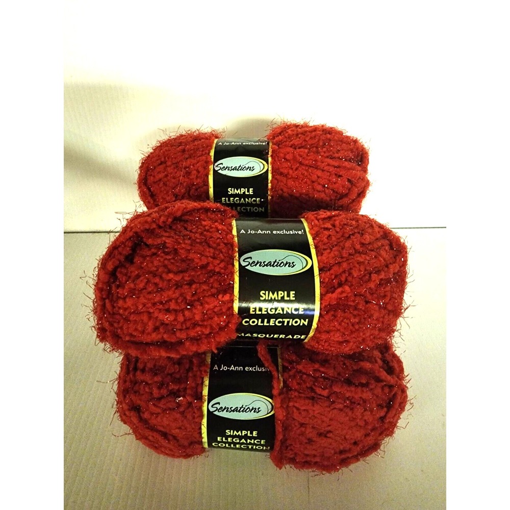 Sensations  Simple Elegance Collection - Masquerade‎ Yarn - Masquerade Red x 5